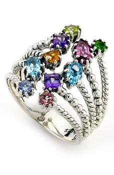 商品SAMUEL B. | Sterling Silver Multi Row Gemstone Ring,商家Nordstrom Rack,价格¥755图片