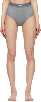 product Grey Cotton Rib Briefs image