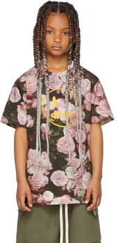 推荐SSENSE Exclusive Kids Khaki & Pink Painted Mascot T-Shirt商品