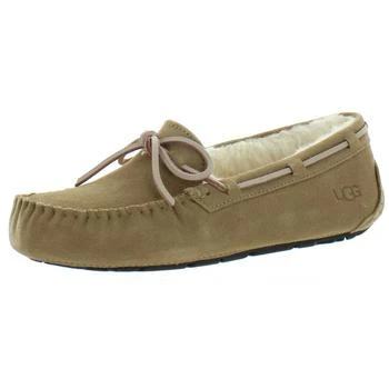 UGG | 【欧码36/瑕疵鞋面磨损/鞋盒破损】Ugg Dakota Women's Leather Wool Lined Slip On Moccasin Slippers,商家品牌清仓区,价格¥342