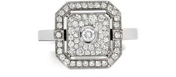 STATEMENT | Skyway square diamond & silver ring,商家24S Paris,价格¥29187