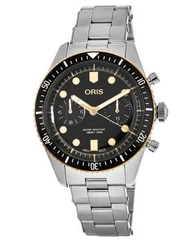 推荐Oris Divers Sixty-Five Automatic Black Chronograph Dial Steel Men's Watch 01 771 7744 4354-07 8 21 18商品
