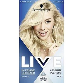 Schwarzkopf | Schwarzkopf - Live Intense Lightener Permanent Hair Dye Absolute Platinum 00A,商家Unineed,价格¥179