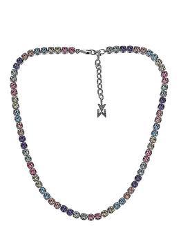 amina muaddi是什么牌子, Amina Muaddi | TENNIS NECKLACE MULTICOLOR商品图片 额外6折, 额外六折