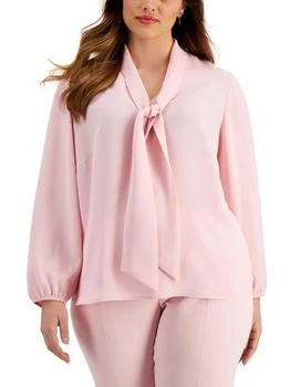 Kasper | Plus Womens Chiffon Long Sleeves Blouse,商家Premium Outlets,价格¥344