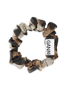 Ganni | Sheer Voile Leopard-Print Scrunchie商品图片,
