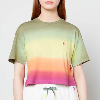 ralph lauren 女, Ralph Lauren | Polo Ralph Lauren Women's Ombre Cropeed T-Shirt - Ombre Dye商品图片 4折