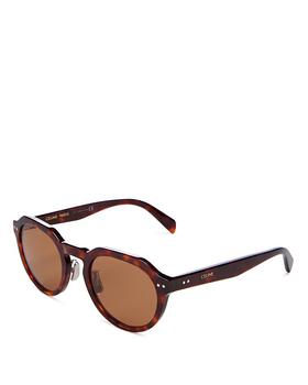 celine墨镜, Celine | Men's Round Sunglasses, 52mm商品图片 额外9折, 额外九折