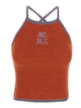 product Etro Logo Embroidered Scoop Neck Knit Tank Top - IT40 image