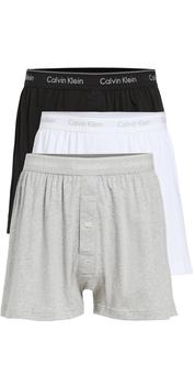 Calvin Klein | Calvin Klein Underwear Cotton Classic Fit 3-Pack Knit Boxers商品图片,