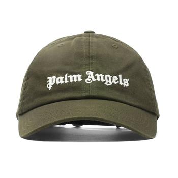 推荐Palm Angels Classic Logo Cap - Green/White商品