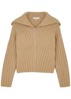 推荐Camel ribbed wool and cashmere-blend jumper商品