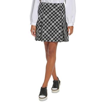 Karl Lagerfeld Paris | Women's Plaid Tweed Miniskirt商品图片,5折