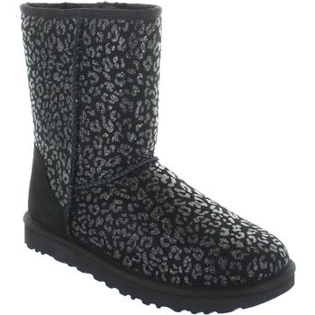 ugg男鞋鞋子, UGG | Ugg Women's Sheepskin Classic Short Metallic Snow Leopard Mid-Calf Boot商品图片 7.7折