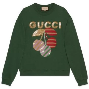 Gucci | GUCCI 绿色女士卫衣/帽衫 756354-XJFVY-3754 包邮包税