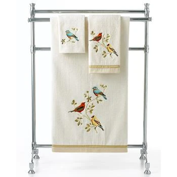 Avanti | Gilded Birds Embroidered Cotton Bath Towel, 25" x 50",商家Macy's,价格¥90