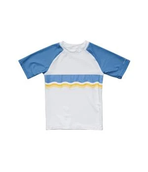 Snapper Rock | Sunrise Stripe Short Sleeve Rashguard Top (Toddler/Little Kids/Big Kids),商家Zappos,价格¥313