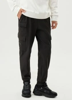 LE COQ SPORTIF | 毛绒卡其风格休闲裤 QP423EPTO3-BLK0,商家Brilliant Fashion,价格¥573