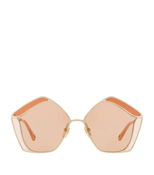 chloe太阳镜怎么样, Chloé | Gemma Pentagon Sunglasses商品图片 