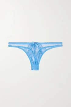 L'Agent by Agent Provocateur | Rozlyn 蕾丝边饰绢网缎布丁字裤 3.0折×额外9.7折, 额外九七折