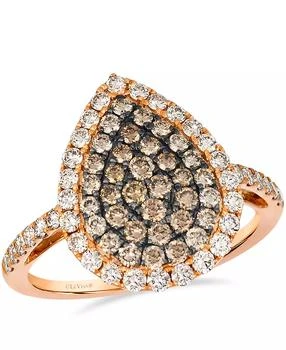 Le Vian | Chocolate Ombre Diamond Ring (1.14 ct. t.w.) in 14K Strawberry Gold,商家Macy's,价格¥43856