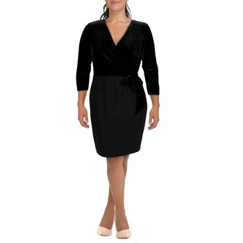 拉夫劳伦连衣裙是什么牌子, Ralph Lauren | Lauren Ralph Lauren Womens Caleb Surplice Three-Quarter Sleeve Midi Dress商品图片 1.5折