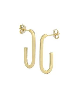 Saks Fifth Avenue | 14K Yellow Gold Oval Hoop Earrings,商家Saks OFF 5TH,价格¥5261