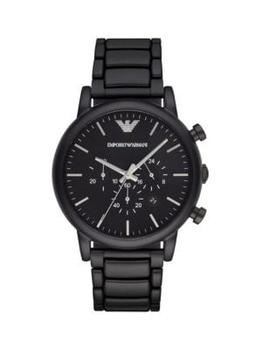 商品Emporio Armani | 阿玛尼哑光黑-男士石英手表  ,商家Saks OFF 5TH,价格¥1095图片