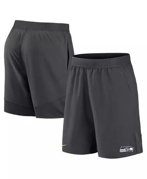 NIKE | Men's Anthracite Seattle Seahawks Stretch Woven Shorts,商家Macy's,价格¥337