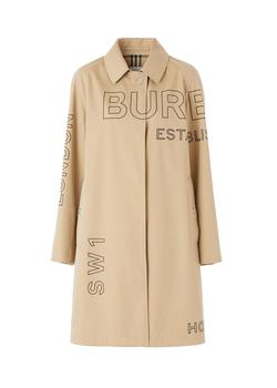 了解burberry大衣, Burberry | Horseferry print cotton gabardine car coat商品图片 