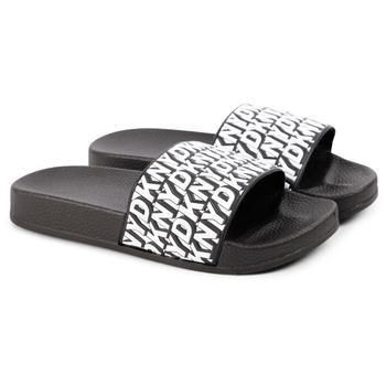 推荐Logo slide sandals in black商品