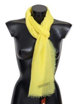 推荐Missoni Yellow Cashmere Mesh Unisex Scarf商品