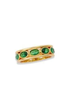 Savvy Cie Jewels | Emerald CZ Eternity Band Ring,商家Nordstrom Rack,价格¥150