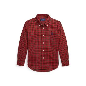 Ralph Lauren | Toddler and Little Boys Plaid Cotton Poplin Shirt,商家Macy's,价格¥174