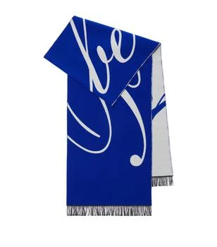 推荐Wool-Silk Script Logo Scarf商品