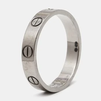 Cartier Love 18k White Gold Narrow Wedding Band Ring