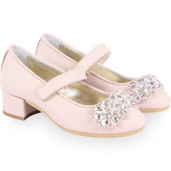 推荐Rhinestones embellishment leather pumps in pink商品