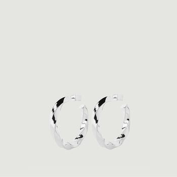 推荐Martinus Hoop Earrings Silver HP Maria Black商品