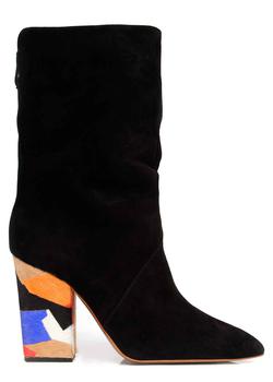 推荐Alessia suede and pony mid-calf boots商品