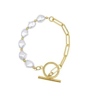 ADORNIA | Chain Toggle Pearl Bracelet 4.9折, 独家减免邮费
