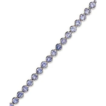 Macy's | Sterling Silver Tanzanite Tennis Bracelet (10 ct. t.w.),商家Macy's,价格¥5577