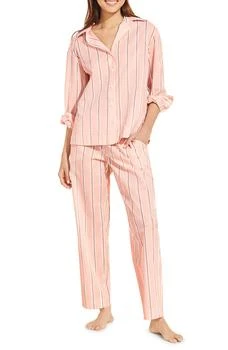 Eberjey | Stripe Sandwashed Organic Cotton Pajamas 4.5折