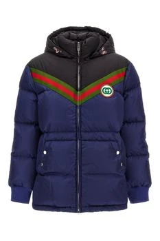 Gucci | Gucci Logo-Patch Hooded Padded Coat 