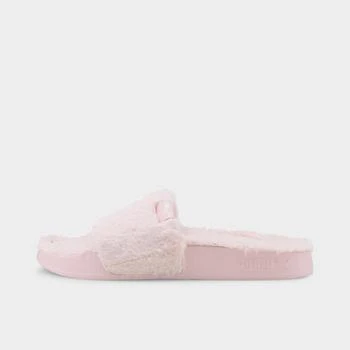 Puma | Women's Puma Leadcat 2.0 Fluff Slide Sandals 满$100减$10, 满减