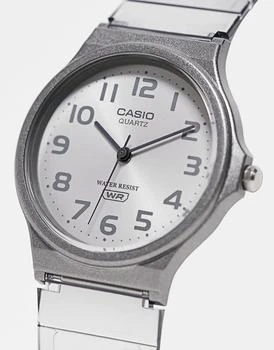推荐Casio MQ24S skeleton series silicone watch in black商品