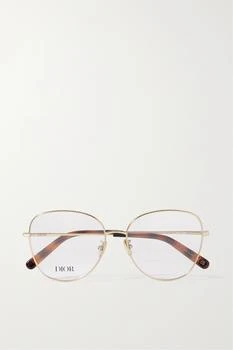 推荐Mini Cd O B4u 超大款银色玳瑁纹板材圆框光学眼镜商品