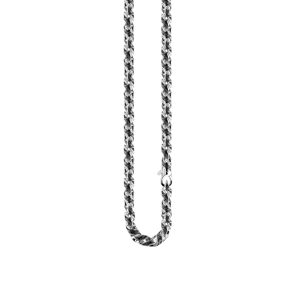 商品Zancan | Silver necklace with flamboyant design on the links.,商家Zancan Gioielli,价格¥8468图片