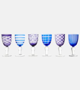 商品POLSPOTTEN | Cobalt set of 6 wine glasses,商家MyTheresa,价格¥1340图片