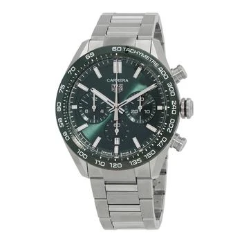 TAG Heuer | Carrera Chronograph Automatic Green Dial Unisex Watch CBN2A1N-BA0643,商家Jomashop,价格¥36562