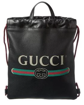 Gucci | Gucci Drawstring Leather Backpack 6.3折